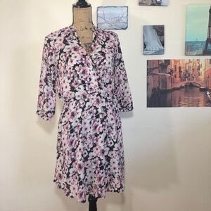 Xhilaration floral faux wrap dress, Sz. S